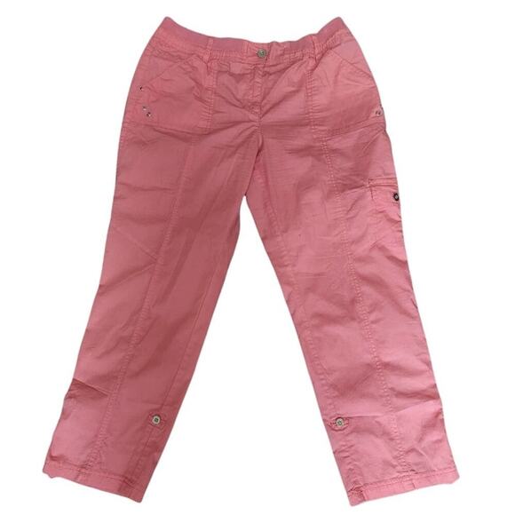 Chico's Pants - CHICOS LIGHT WEIGHT PEACH CHINOS WITH POCKETS SIZE 1(SMALL)